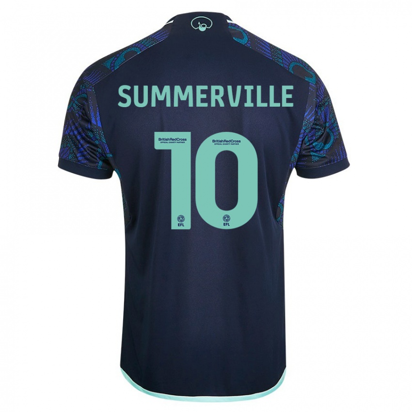 גברים Crysencio Summerville #10 כְּחוֹל הרחק ג'רזי 2023/24 חולצה קצרה