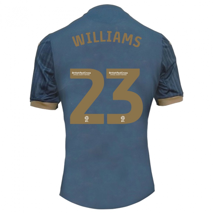 גברים ג'סיקה וויליאמס #23 צהבהב כהה הרחק ג'רזי 2023/24 חולצה קצרה