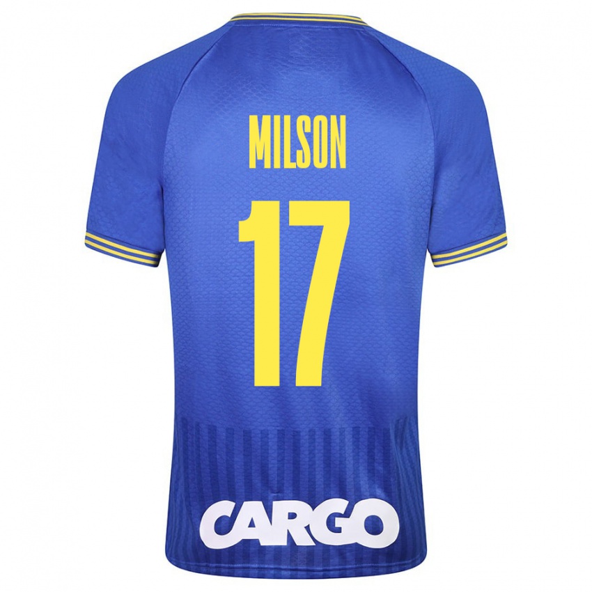 גברים פליסיו מילסון #17 כְּחוֹל הרחק ג'רזי 2023/24 חולצה קצרה