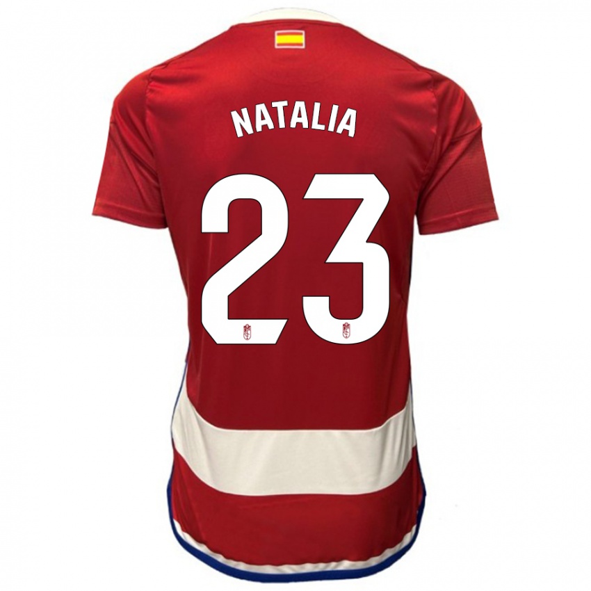 נשים Natalia #23 אָדוֹם ג'רזי ביתית 2023/24 חולצה קצרה