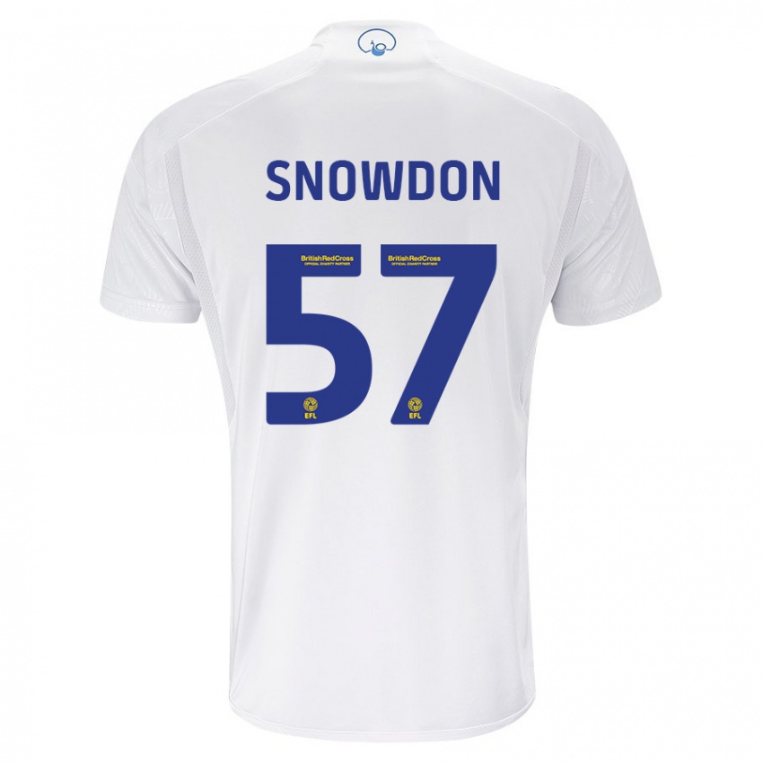 נשים Joe Snowdon #57 לבן ג'רזי ביתית 2023/24 חולצה קצרה