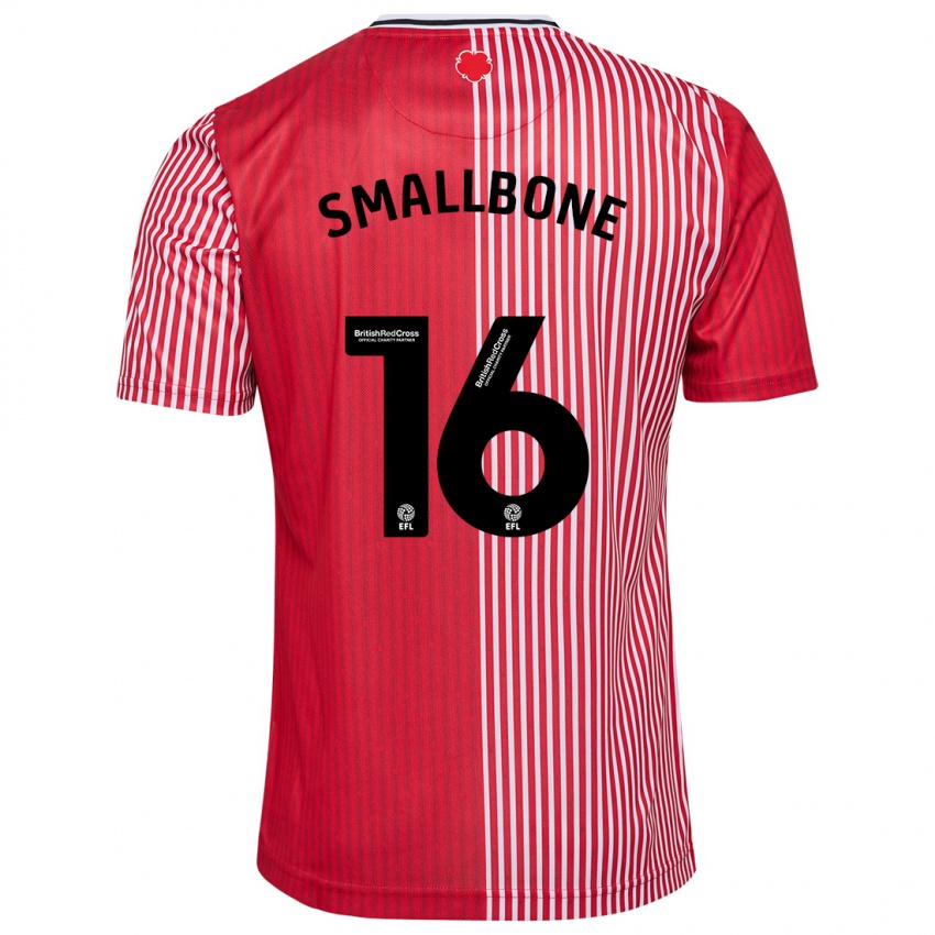 נשים Will Smallbone #16 אָדוֹם ג'רזי ביתית 2023/24 חולצה קצרה