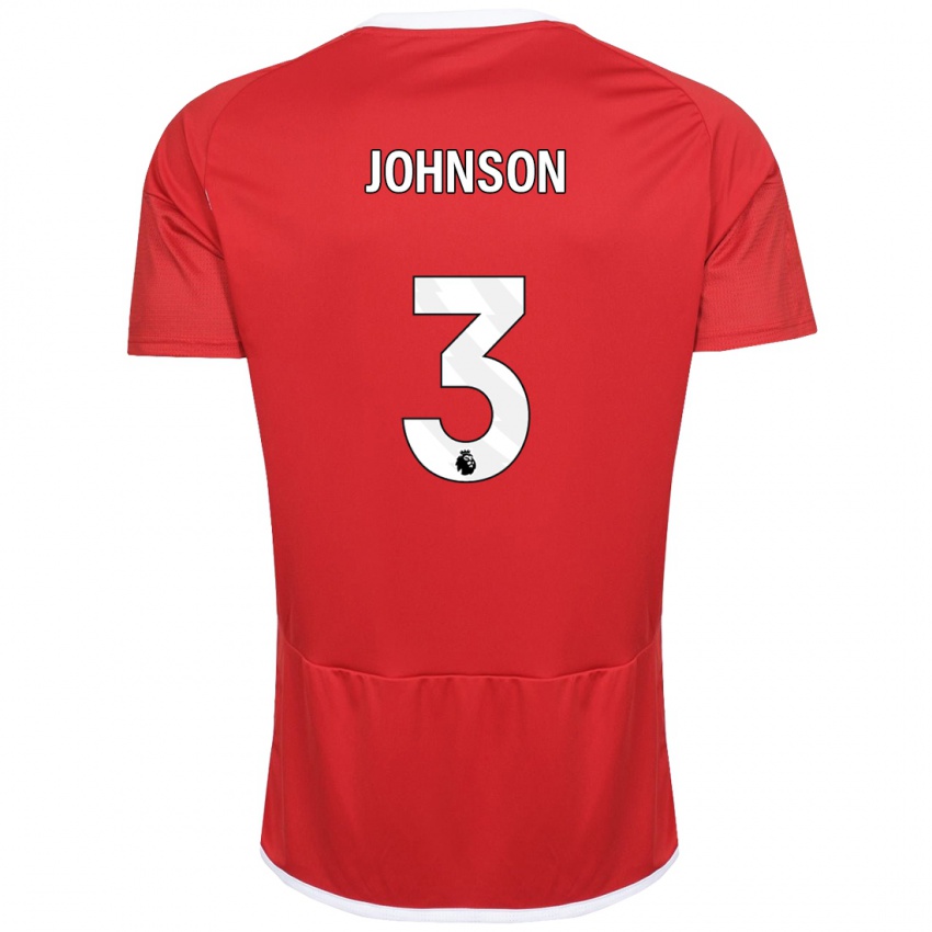 נשים נט ג'ונסון #3 אָדוֹם ג'רזי ביתית 2023/24 חולצה קצרה