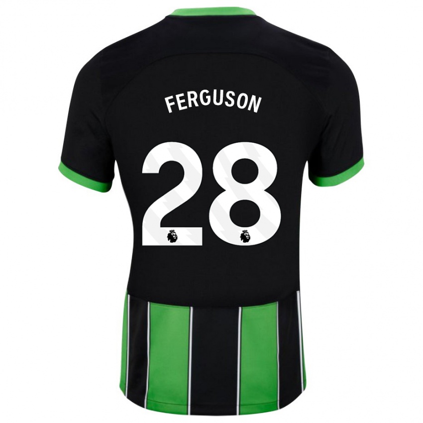 נשים איוואן פרגוסון #28 ירוק שחור הרחק ג'רזי 2023/24 חולצה קצרה