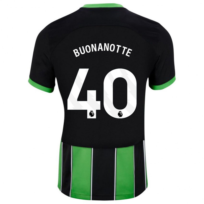 נשים פקונדו בונאנוטה #40 ירוק שחור הרחק ג'רזי 2023/24 חולצה קצרה