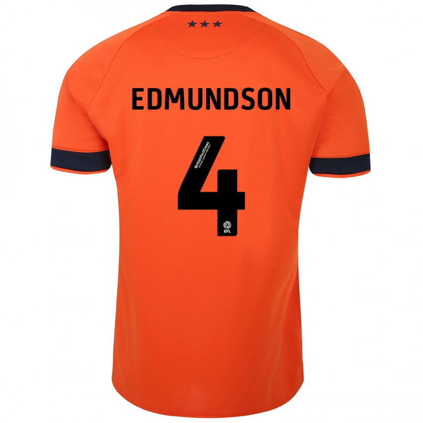נשים ג'ורג' אדמונדסון #4 תפוז הרחק ג'רזי 2023/24 חולצה קצרה