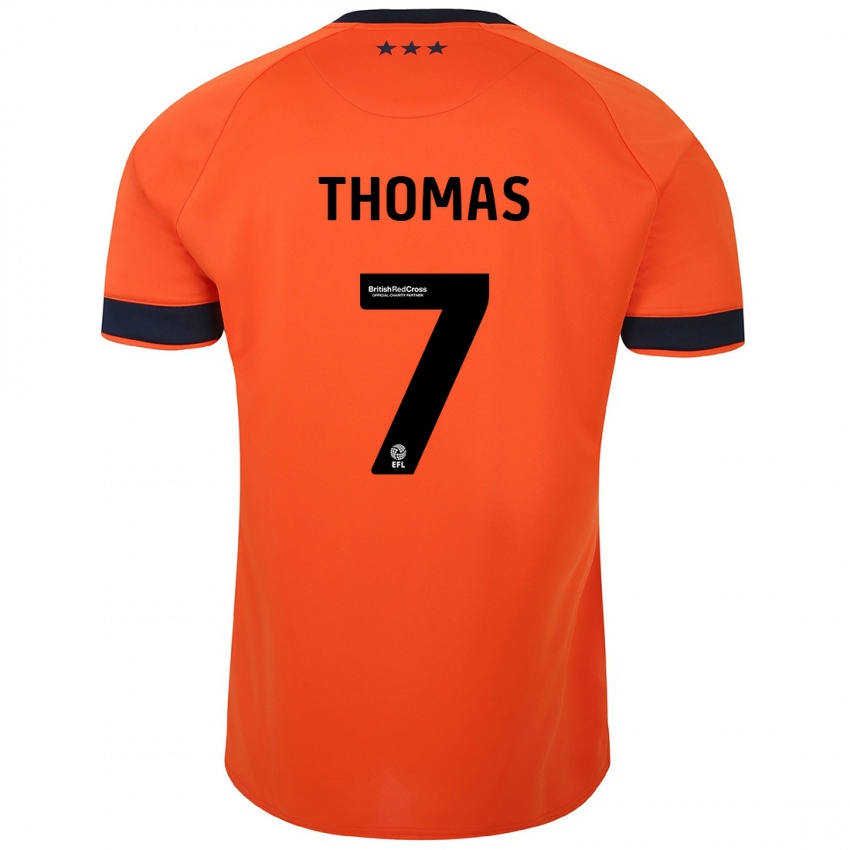 נשים נטשה תומאס #7 תפוז הרחק ג'רזי 2023/24 חולצה קצרה