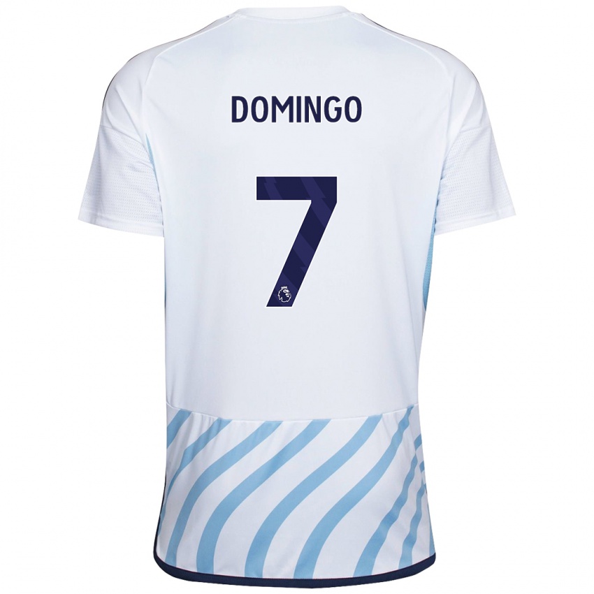 נשים סופי דומינגו #7 לבן כחול הרחק ג'רזי 2023/24 חולצה קצרה