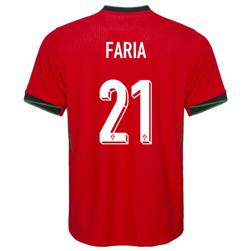 ילדים פורטוגל אנדריאה פאריה #21 אָדוֹם ג'רזי ביתית 24-26 חולצה קצרה