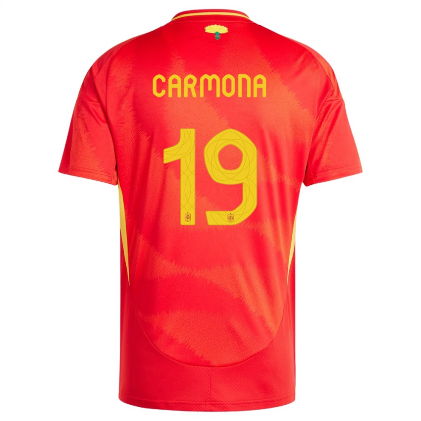 ילדים ספרד אולגה קרמונה #19 אָדוֹם ג'רזי ביתית 24-26 חולצה קצרה