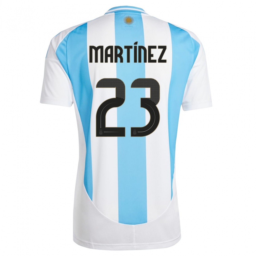 ילדים ארגנטינה דמיאן מרטינז #23 לבן כחול ג'רזי ביתית 24-26 חולצה קצרה
