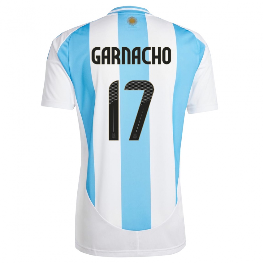 ילדים ארגנטינה אלכסנדר גרנאצ'ו #17 לבן כחול ג'רזי ביתית 24-26 חולצה קצרה