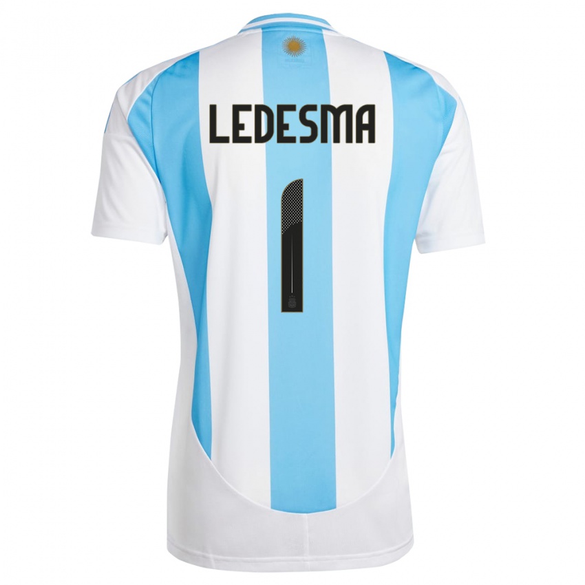ילדים ארגנטינה ג׳רמיאס לדסמה #1 לבן כחול ג'רזי ביתית 24-26 חולצה קצרה