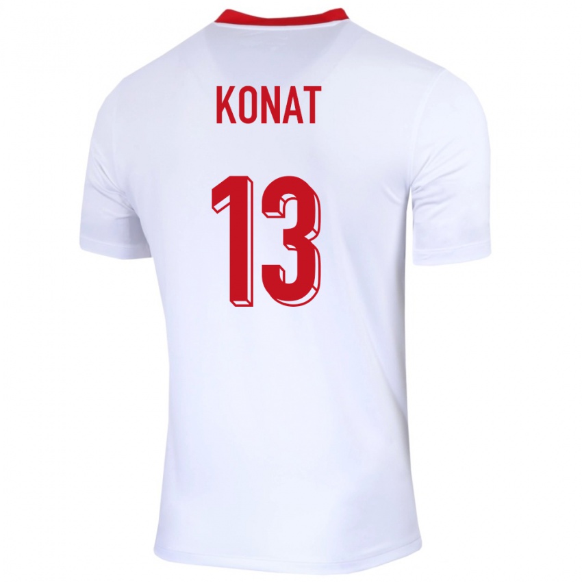 ילדים פולין קטרזינה קונאט #13 לבן ג'רזי ביתית 24-26 חולצה קצרה