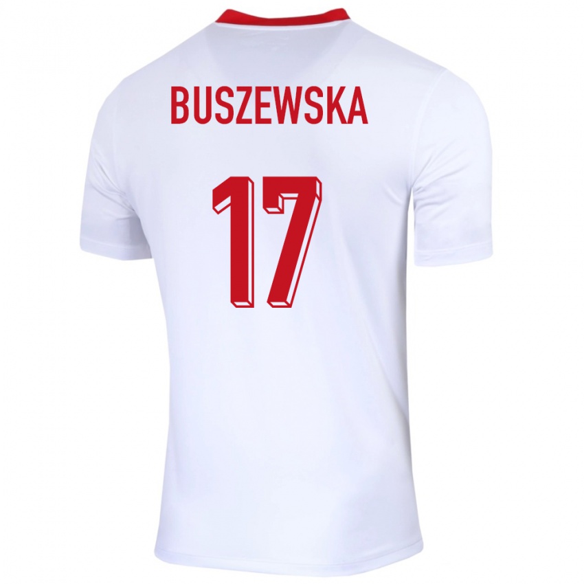 ילדים פולין זופיה בושבסקה #17 לבן ג'רזי ביתית 24-26 חולצה קצרה