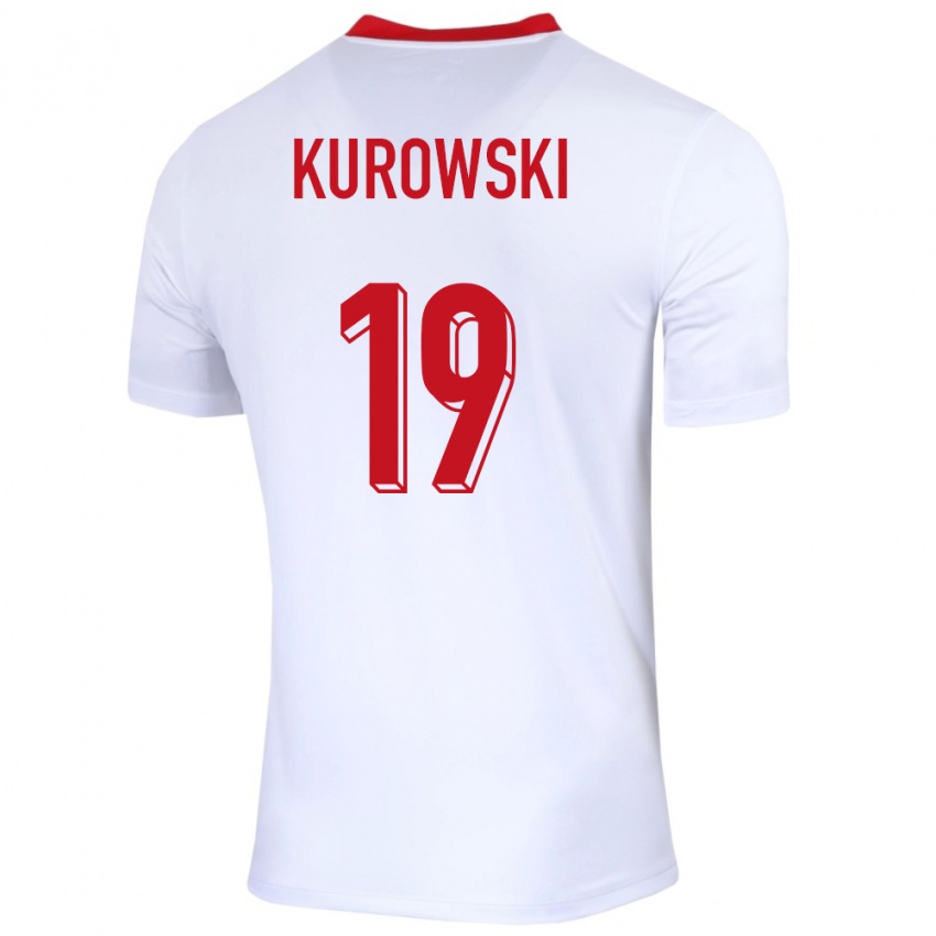 ילדים פולין מילוש קורובסקי #19 לבן ג'רזי ביתית 24-26 חולצה קצרה