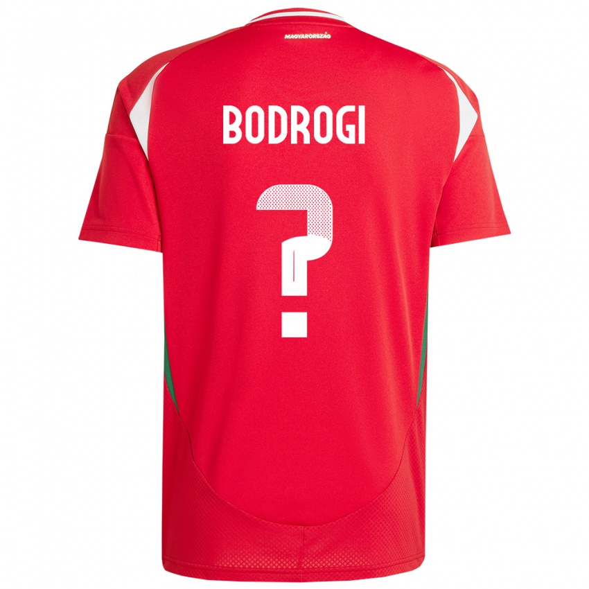 ילדים הונגריה Bence Bodrogi #0 אָדוֹם ג'רזי ביתית 24-26 חולצה קצרה