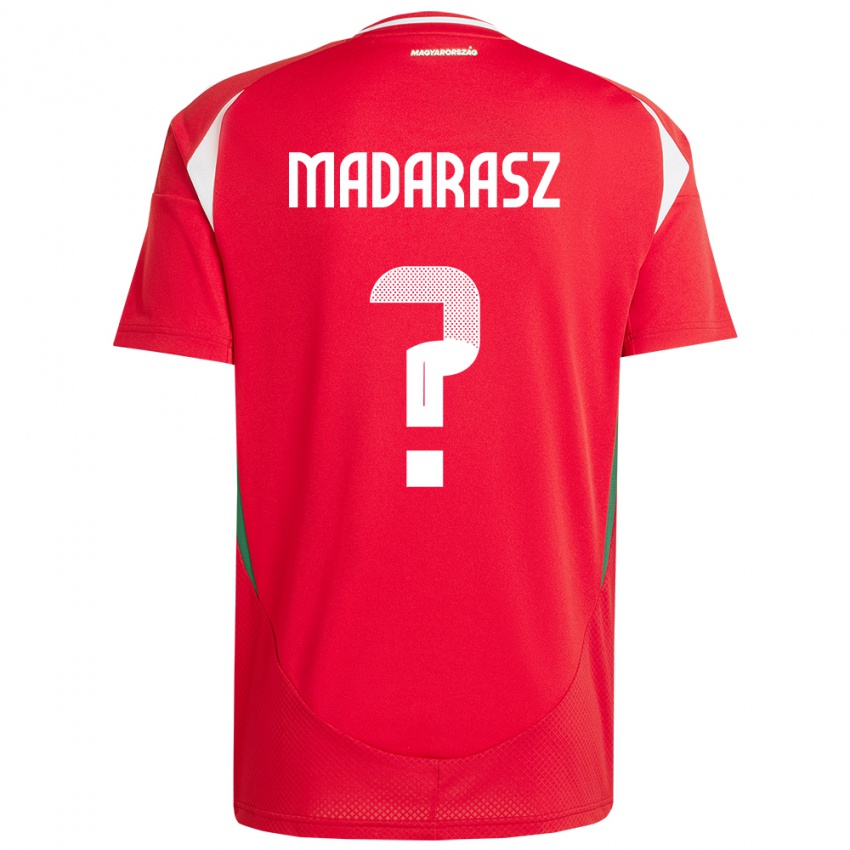 ילדים הונגריה Ádám Madarász #0 אָדוֹם ג'רזי ביתית 24-26 חולצה קצרה