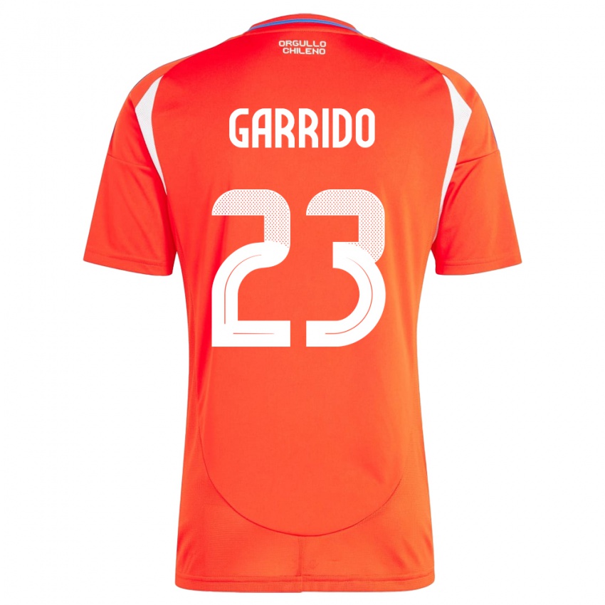 ילדים צ'ילה Pedro Garrido #23 אָדוֹם ג'רזי ביתית 24-26 חולצה קצרה