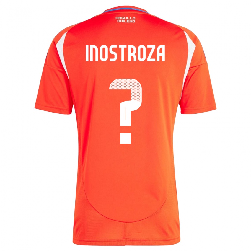 ילדים צ'ילה Fernando Inostroza #0 אָדוֹם ג'רזי ביתית 24-26 חולצה קצרה