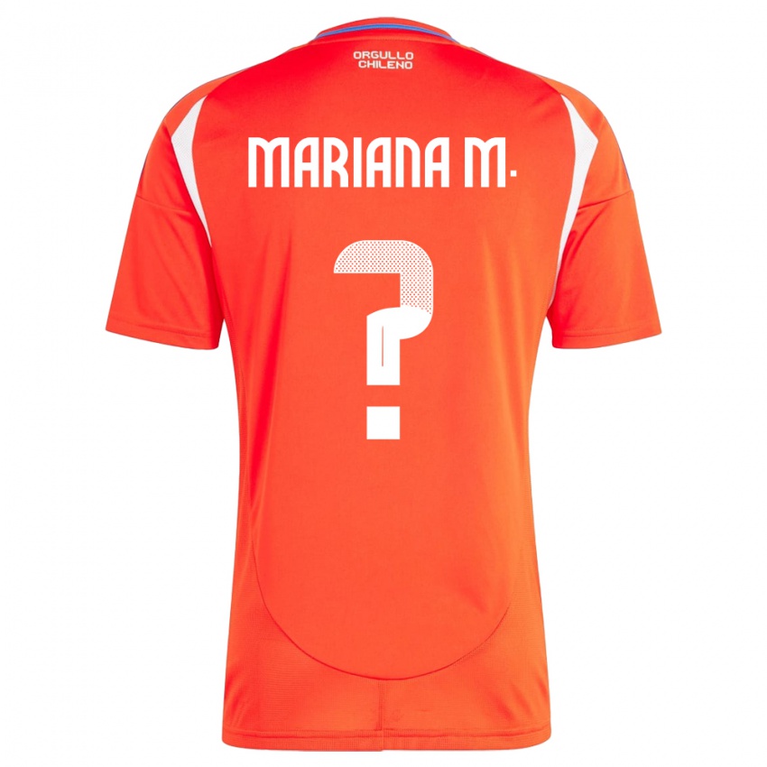 ילדים צ'ילה Mariana Morales #0 אָדוֹם ג'רזי ביתית 24-26 חולצה קצרה