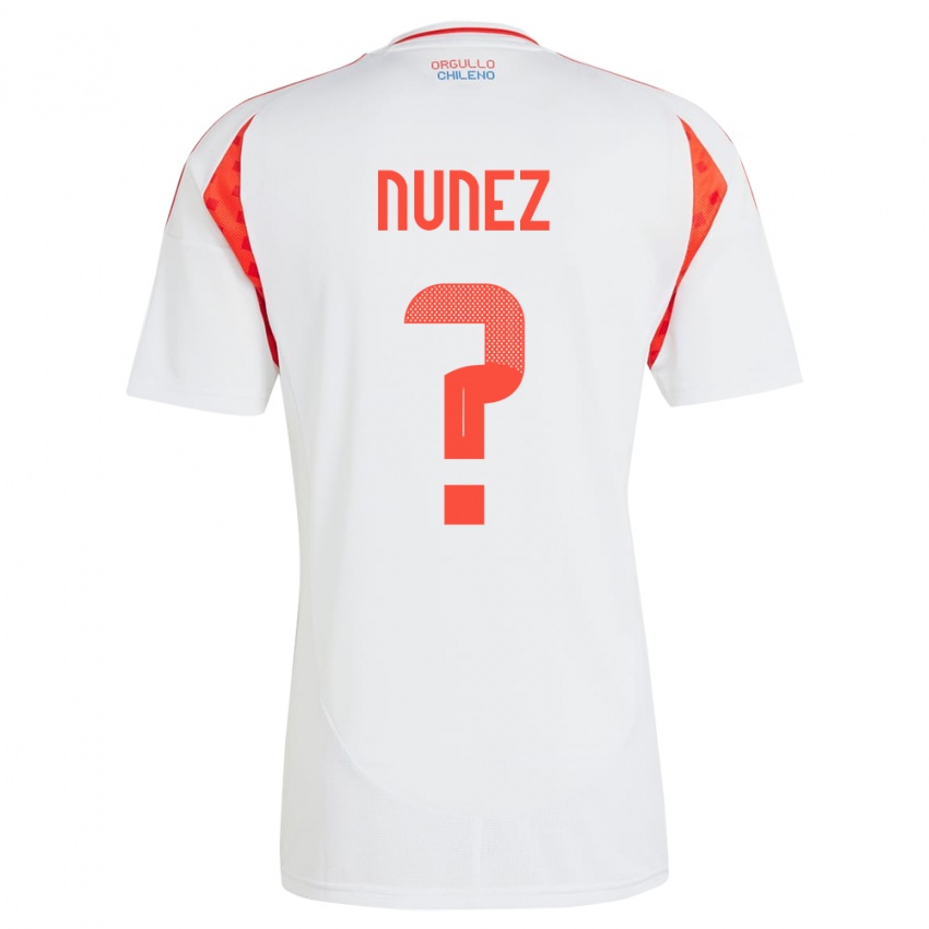 ילדים צ'ילה Renato Nuñez #0 לבן הרחק ג'רזי 24-26 חולצה קצרה