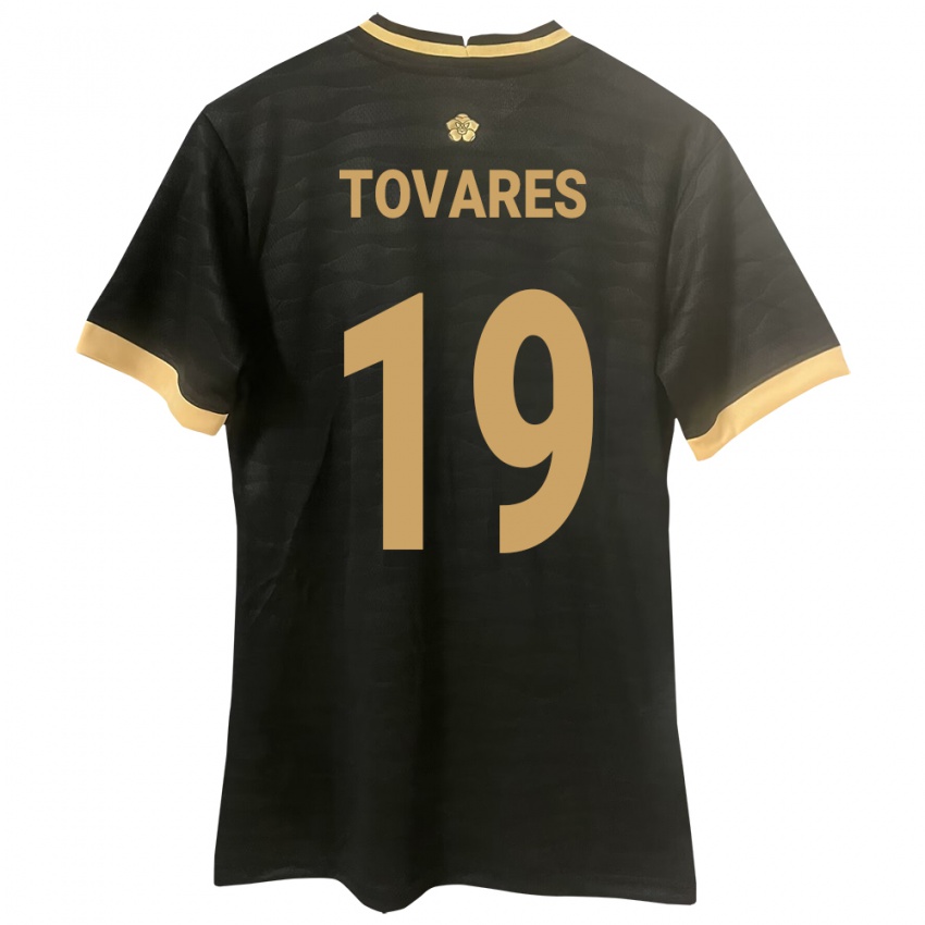 ילדים פנמה Kahir Tovares #19 שָׁחוֹר הרחק ג'רזי 24-26 חולצה קצרה