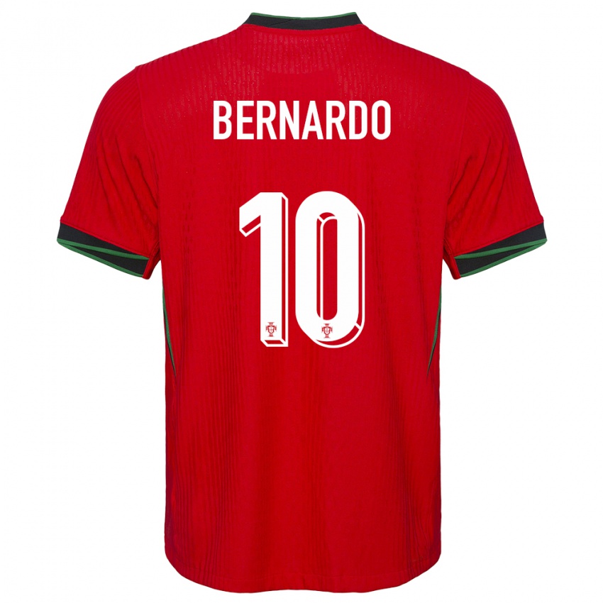 גברים פורטוגל ברנרדו סילבה #10 אָדוֹם ג'רזי ביתית 24-26 חולצה קצרה