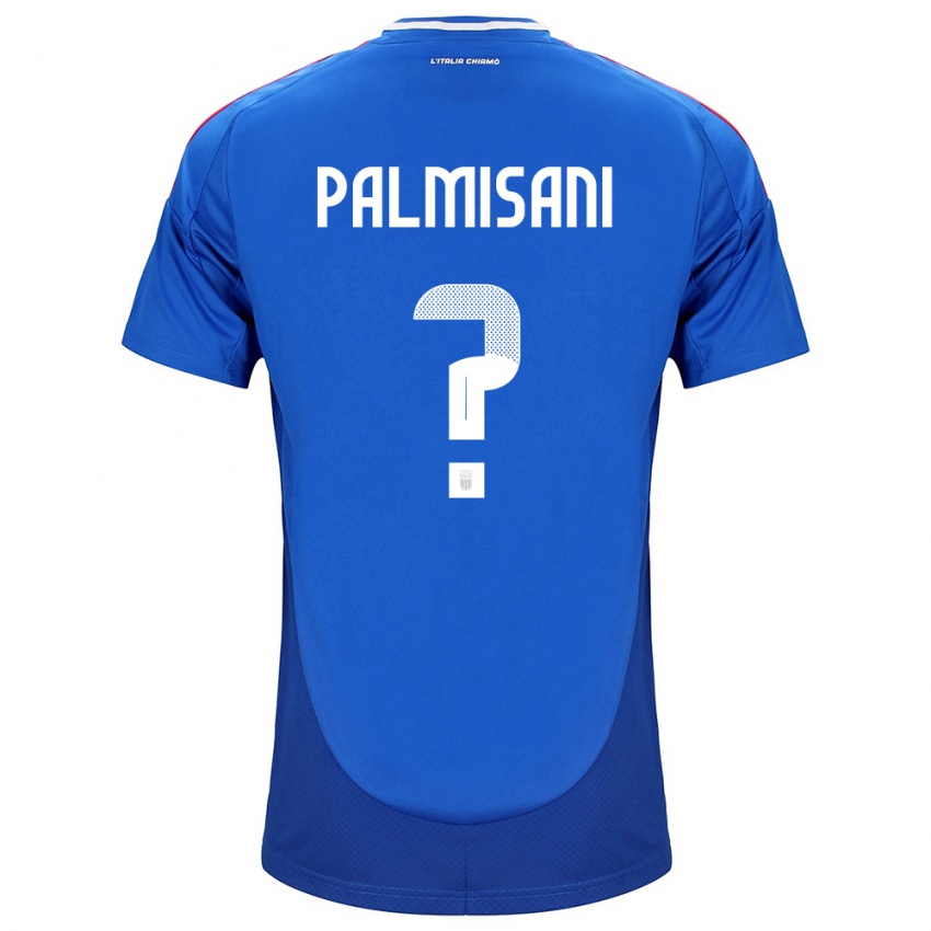 גברים איטליה לורנזו פלמיסאני #0 כְּחוֹל ג'רזי ביתית 24-26 חולצה קצרה