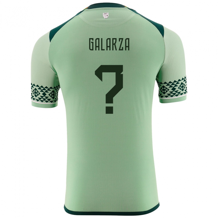 גברים בוליביה Lucas Galarza #0 ירוק בהיר ג'רזי ביתית 24-26 חולצה קצרה