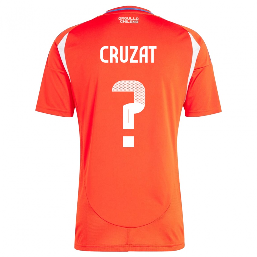 גברים צ'ילה Ignacio Cruzat #0 אָדוֹם ג'רזי ביתית 24-26 חולצה קצרה