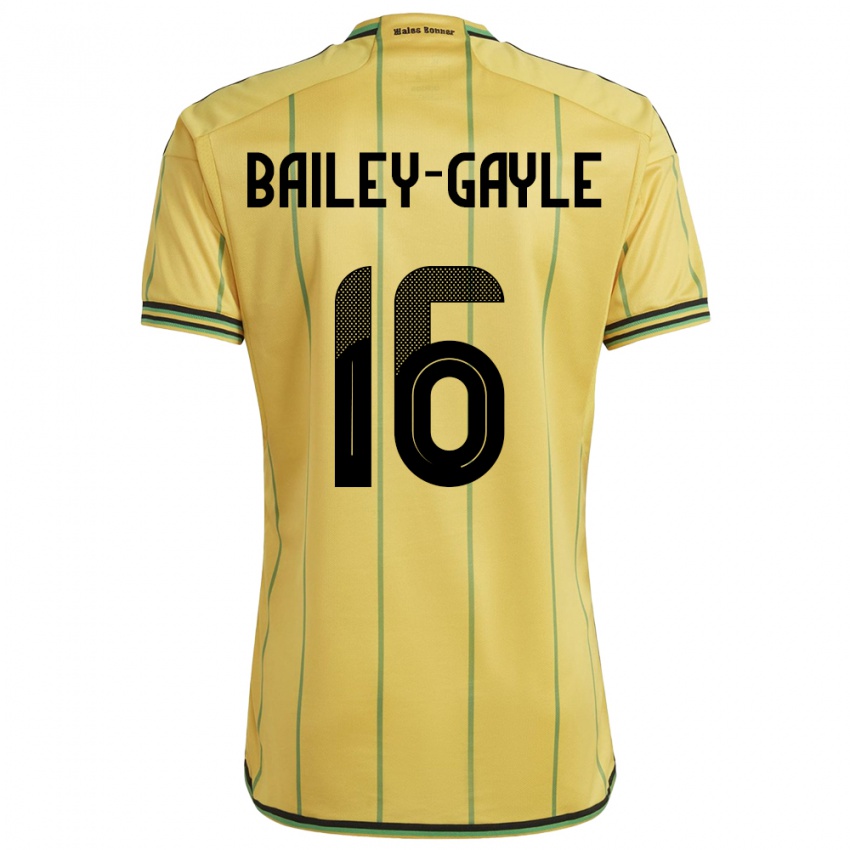 גברים ג'מייקה פייג' ביילי-גייל #16 צהוב ג'רזי ביתית 24-26 חולצה קצרה