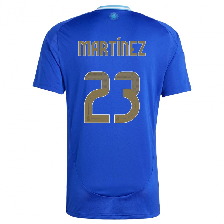 גברים ארגנטינה דמיאן מרטינז #23 כְּחוֹל הרחק ג'רזי 24-26 חולצה קצרה