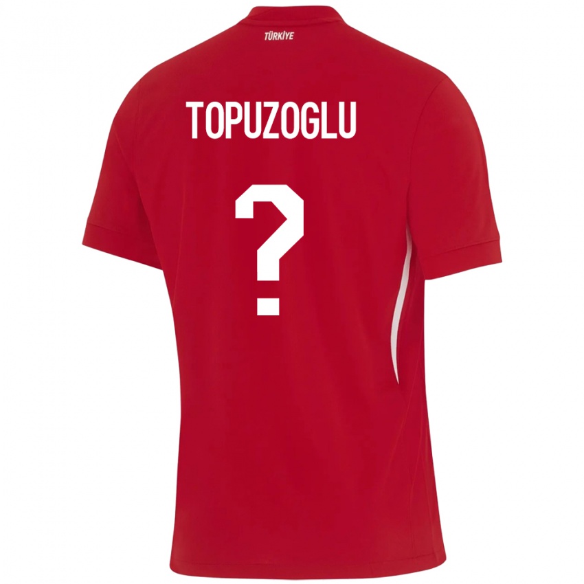 גברים טורקיה Berna Topuzoğlu #0 אָדוֹם הרחק ג'רזי 24-26 חולצה קצרה