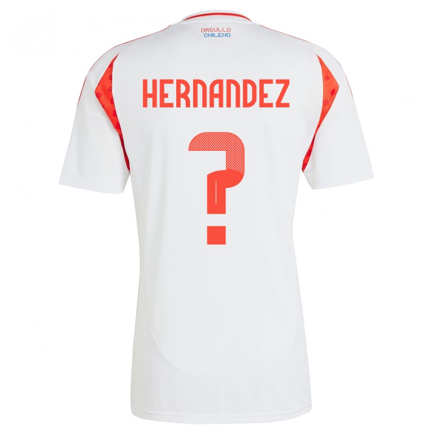 גברים צ'ילה Camilo Hernández #0 לבן הרחק ג'רזי 24-26 חולצה קצרה