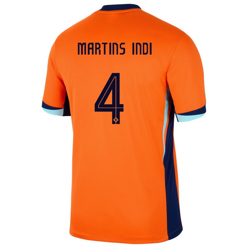 נשים הולנד ברונו מרטינס אינדי #4 תפוז ג'רזי ביתית 24-26 חולצה קצרה