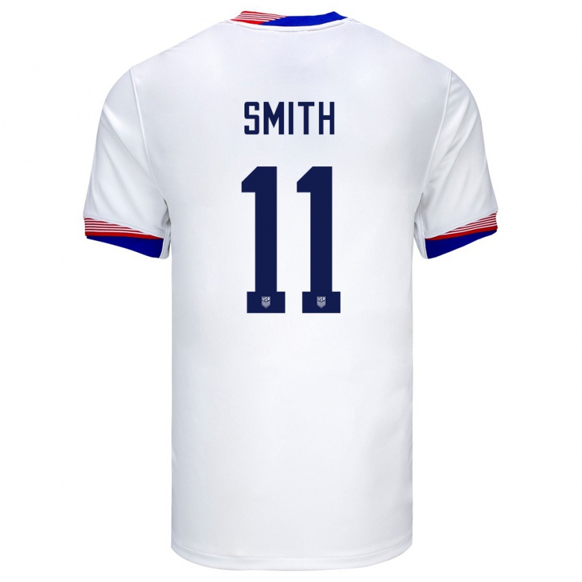 נשים ארצות הברית סופיה סמית' #11 לבן ג'רזי ביתית 24-26 חולצה קצרה