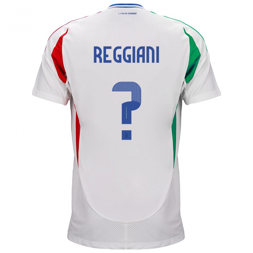 נשים איטליה לוקה רג'יאני #0 לבן הרחק ג'רזי 24-26 חולצה קצרה