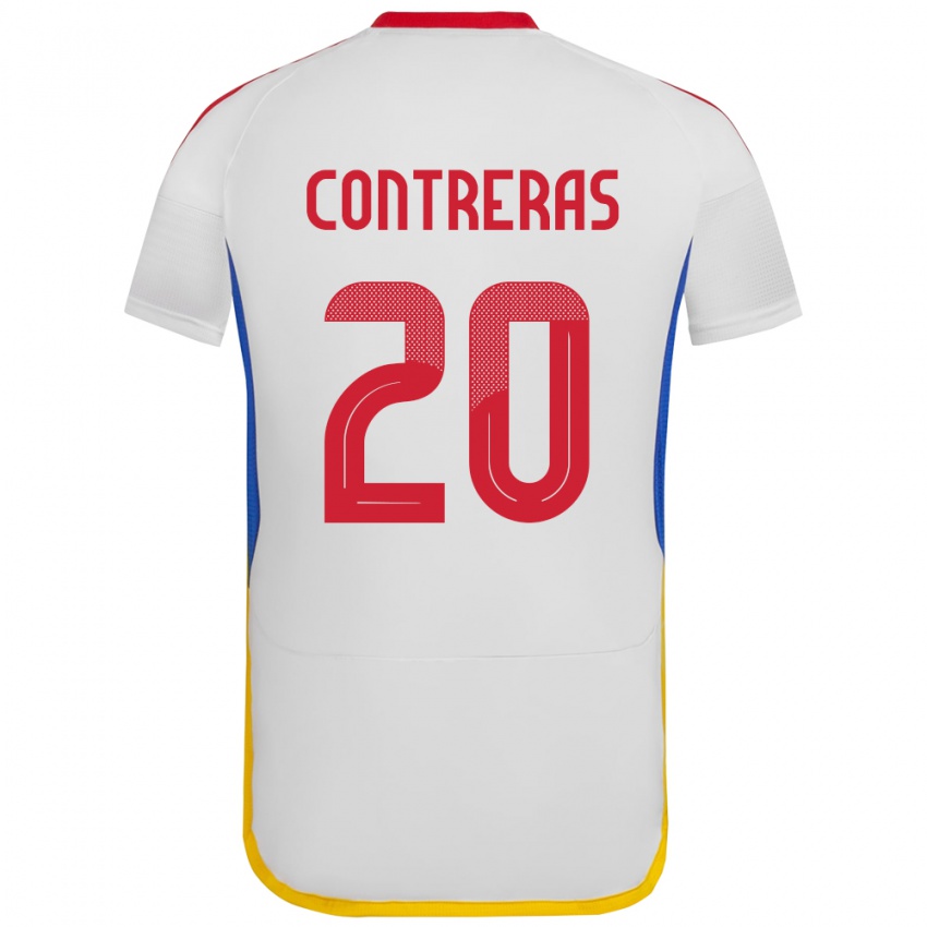 נשים ונצואלה אנדרסון קונטררס #20 לבן הרחק ג'רזי 24-26 חולצה קצרה