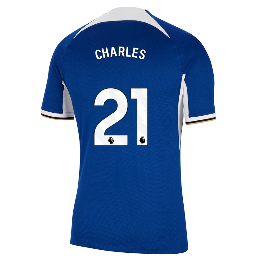 ילדים ניאם צ'ארלס #21 כְּחוֹל ג'רזי ביתית 2023/24 חולצה קצרה