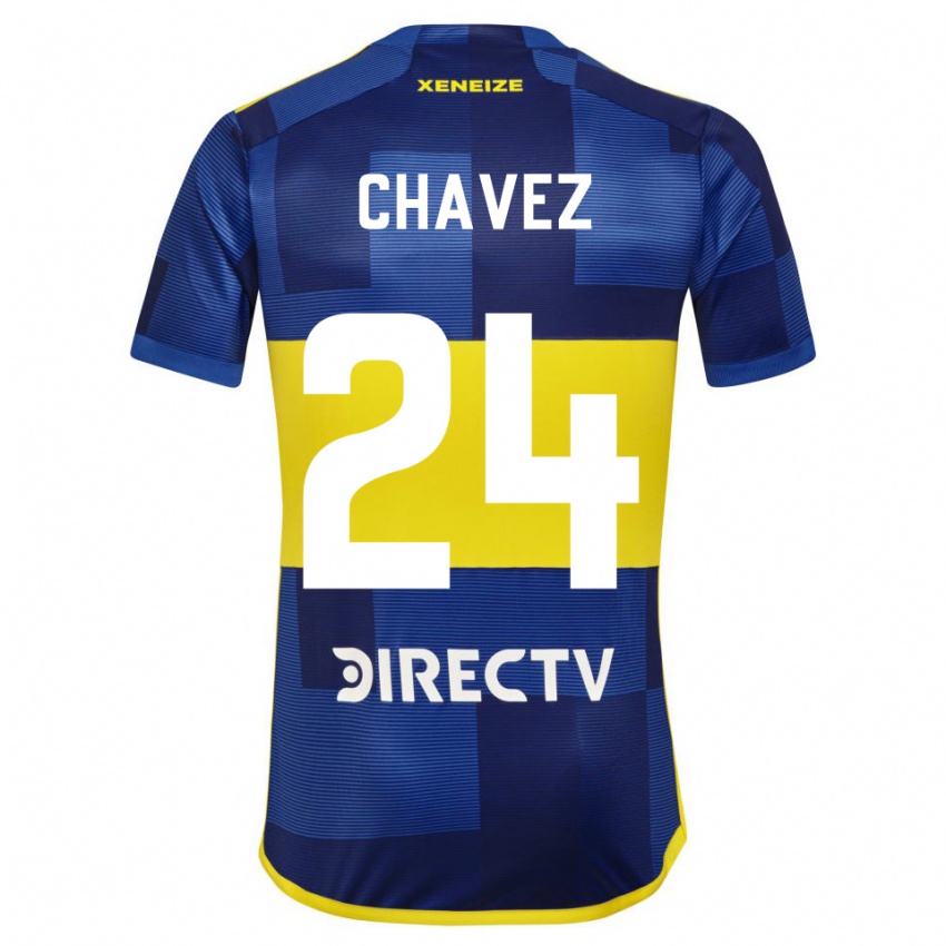 ילדים גבריאלה צ'אבס #24 כחול כהה צהוב ג'רזי ביתית 2023/24 חולצה קצרה