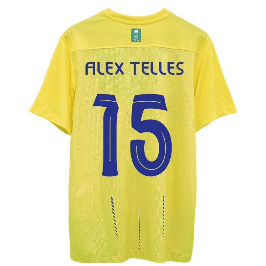 ילדים אלכס טלס #15 צהוב ג'רזי ביתית 2023/24 חולצה קצרה