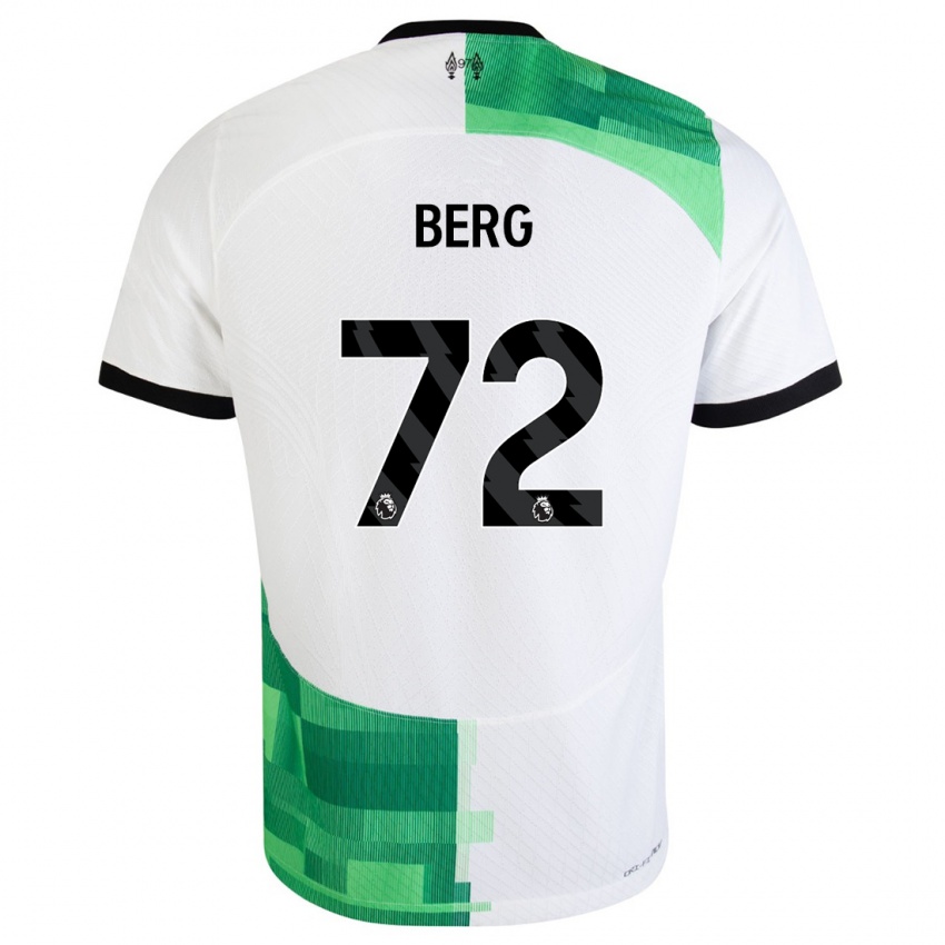 ילדים ספ ואן דן ברג #72 לבן ירוק הרחק ג'רזי 2023/24 חולצה קצרה