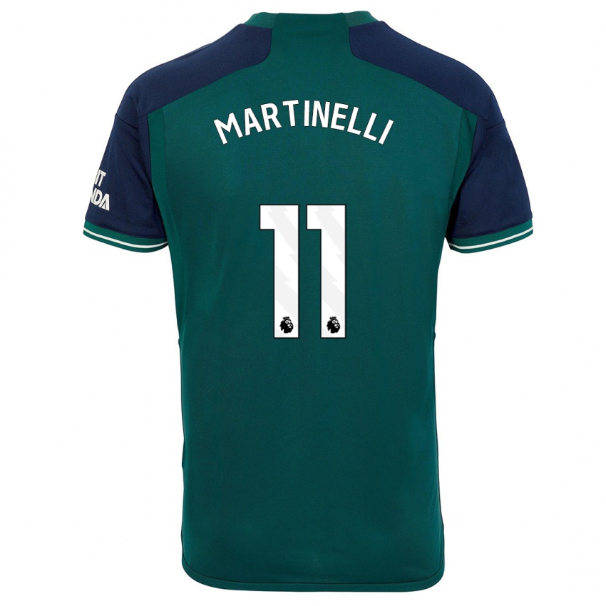 ילדים גבריאל מרטינלי #11 ירוק ג'רזי קיט שלישי 2023/24 חולצה קצרה