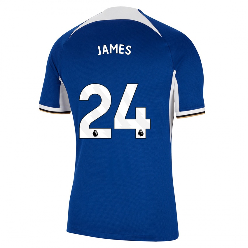 גברים ריס ג'יימס #24 כְּחוֹל ג'רזי ביתית 2023/24 חולצה קצרה
