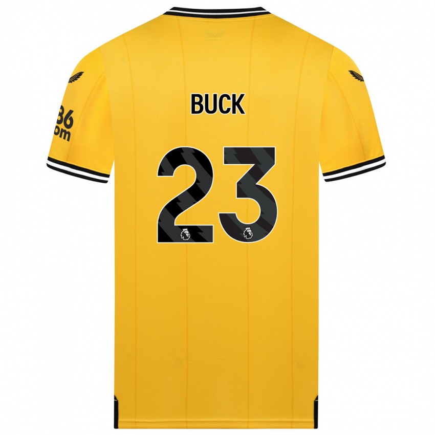 גברים אלכס באק #23 צהוב ג'רזי ביתית 2023/24 חולצה קצרה