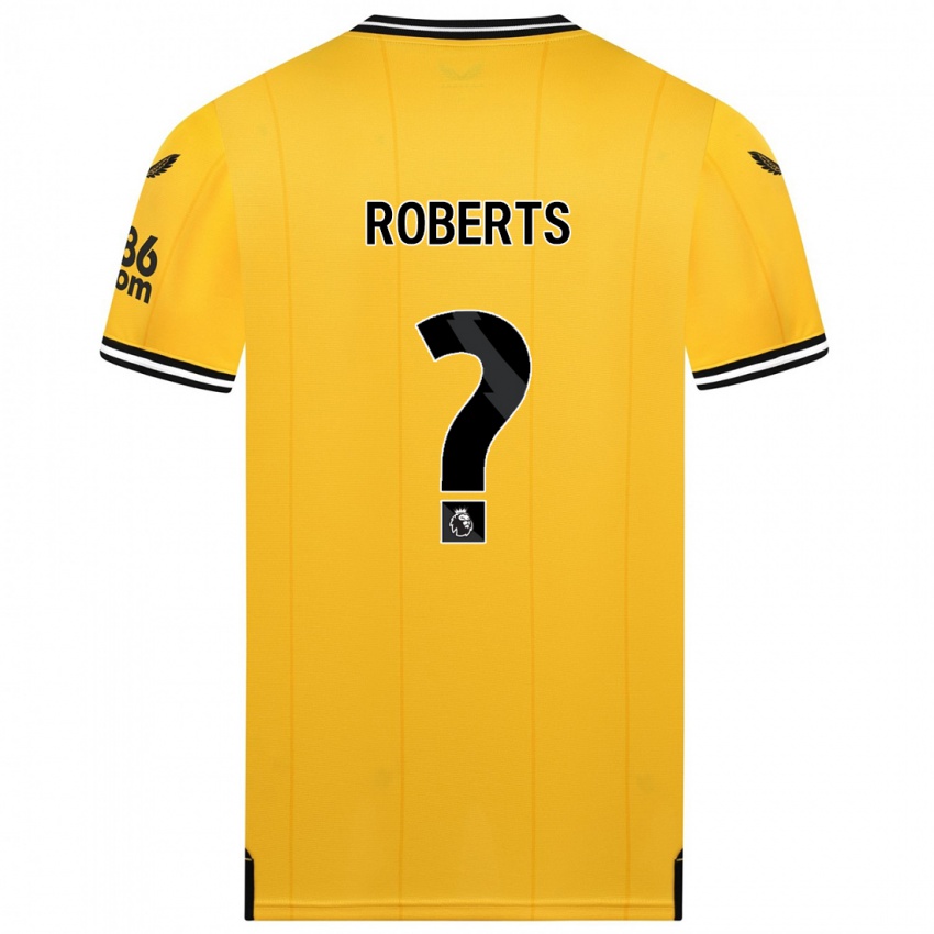 גברים טיילר רוברטס #0 צהוב ג'רזי ביתית 2023/24 חולצה קצרה