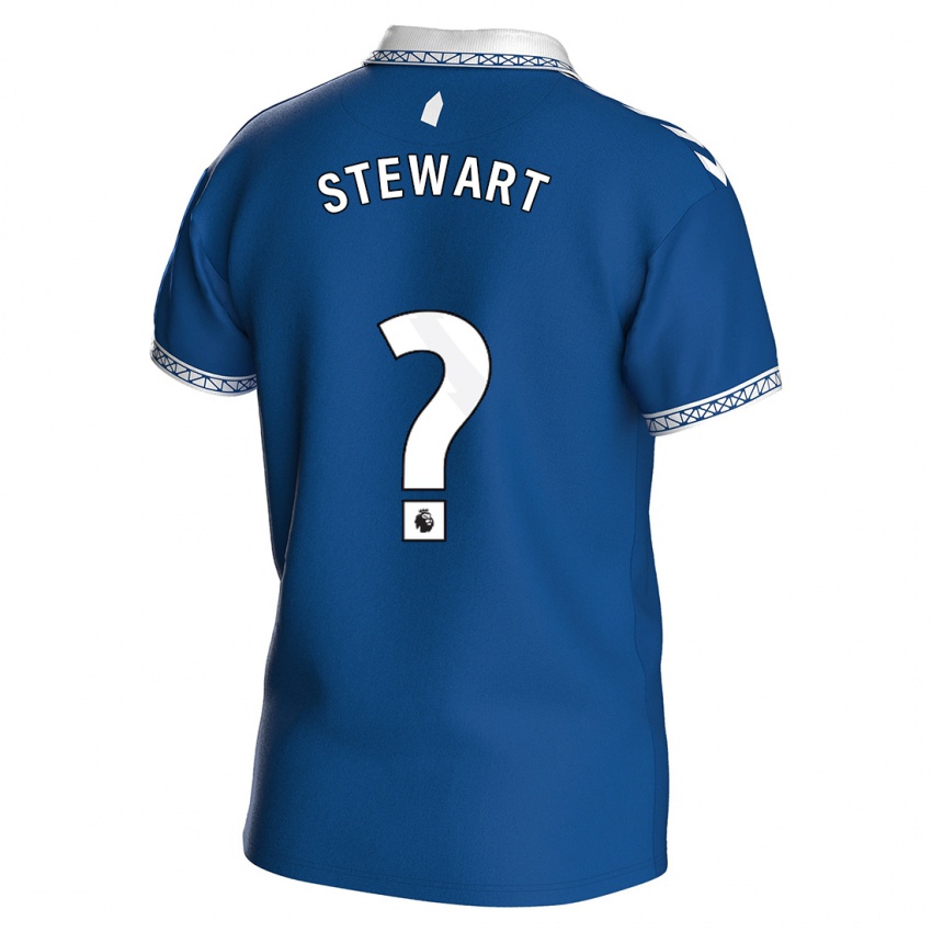 גברים ג'ק סטיוארט #0 כחול מלכותי ג'רזי ביתית 2023/24 חולצה קצרה
