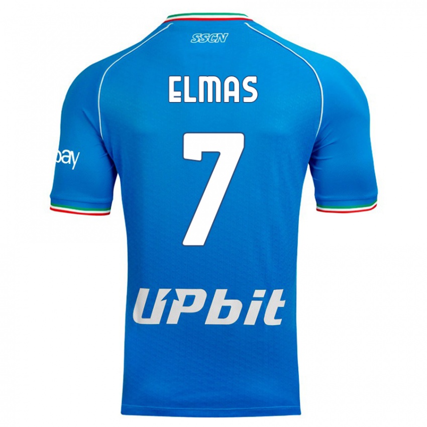 גברים אליף אלמאס #7 שמים כחולים ג'רזי ביתית 2023/24 חולצה קצרה