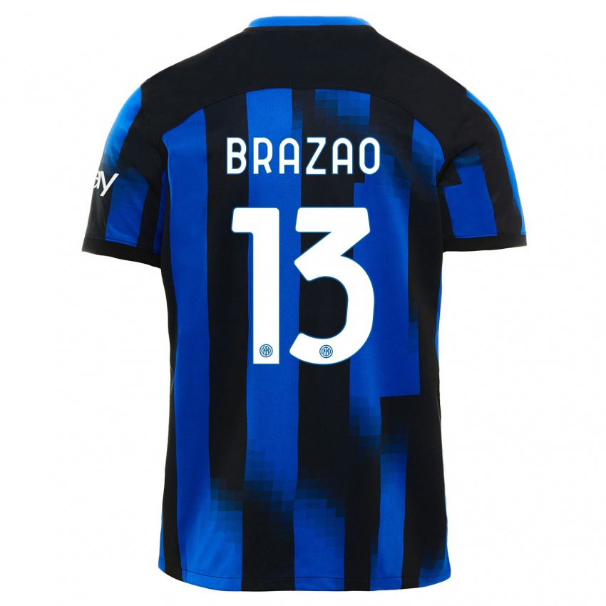 גברים גבריאל ברזאו #13 שחור כחול ג'רזי ביתית 2023/24 חולצה קצרה
